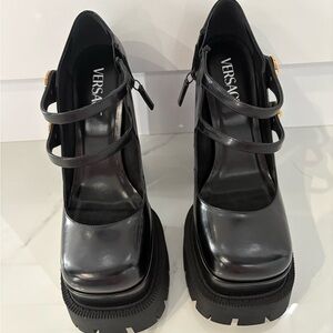 Versace Black Platform Women's Shoes